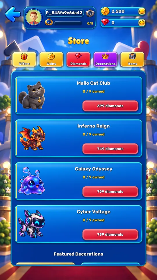 Chkobba GO Store screen
